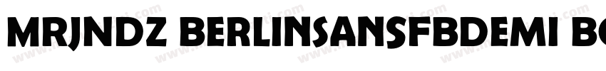 MRJNDZ BerlinSansFBDemi Bold字体转换